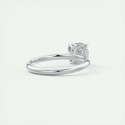 2 CT Cushion Solitaire CVD F/VS1 Diamond Engagement Ring