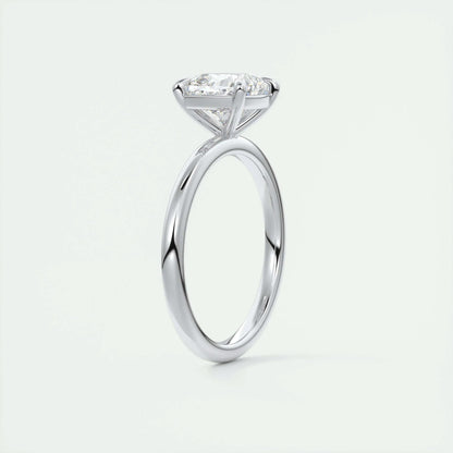 2 CT Cushion Hidden Halo CVD F/VS1 Diamond Engagement Ring