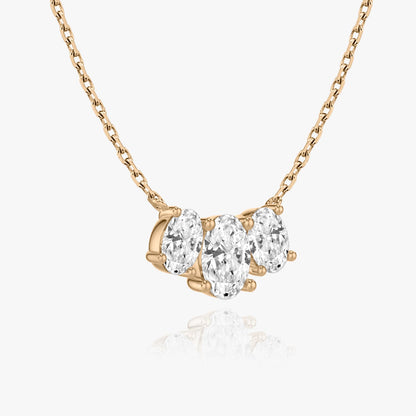 2.0 TC Oval CVD F/VS Diamond Necklace