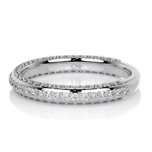 0.75ct Round EF- VVS Diamond Wedding Band