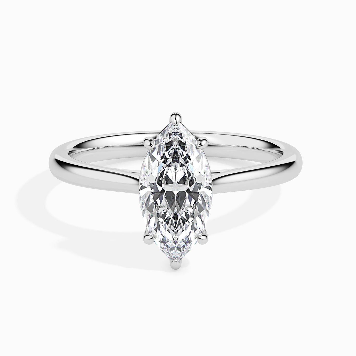 1ct Marquise F- VS Diamond Solitaire Engagement Ring