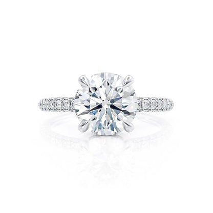 1.90 CT Round Hidden Halo CVD G/VS1 Diamond Engagement Ring