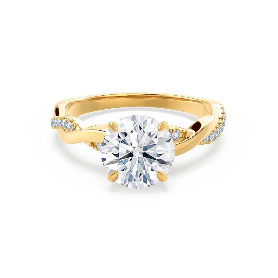 1.20 CT Round Solitaire CVD F/VS2 Diamond Engagement Ring