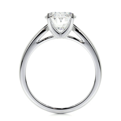 2.0 CT Oval Solitaire CVD G/VS2 Diamond Engagement Ring