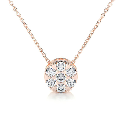 0.50 TCW Round CVD F/VS Diamond Necklace