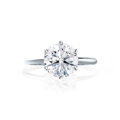 2.50 CT Round Solitaire CVD E/VVS2 Diamond Engagement Ring