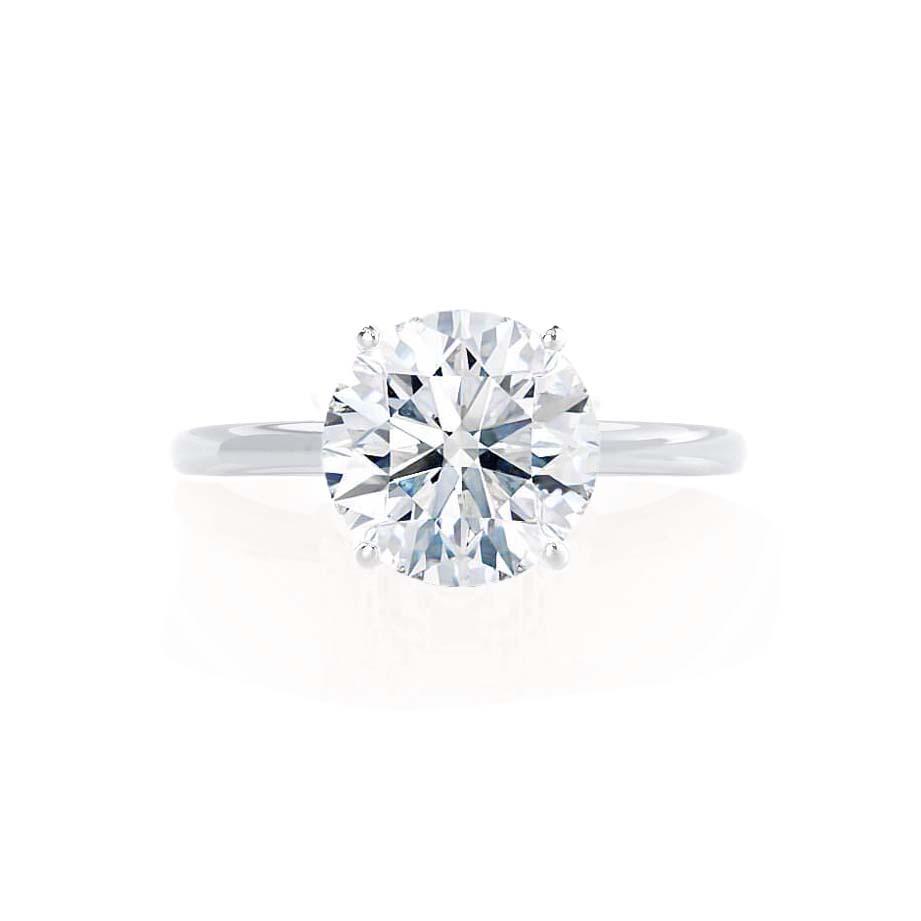 1.20 CT Round Solitaire CVD F/VVS2 Diamond Engagement Ring