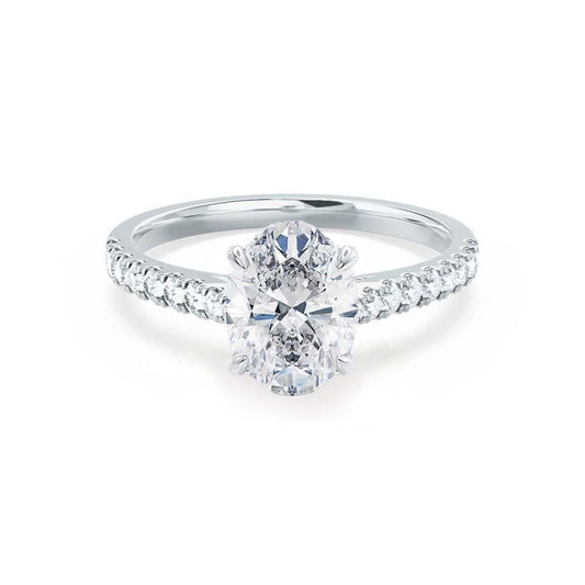 1.50 CT Oval Solitaire CVD F/VVS1 Diamond Engagement Ring