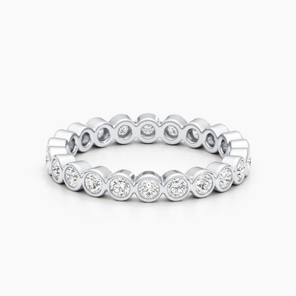 1.65 TCW Round Stones Full Eternity Wedding Band