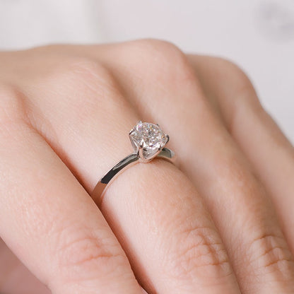 1.51 CT Round Solitaire F/VS2 Diamond Engagement Ring