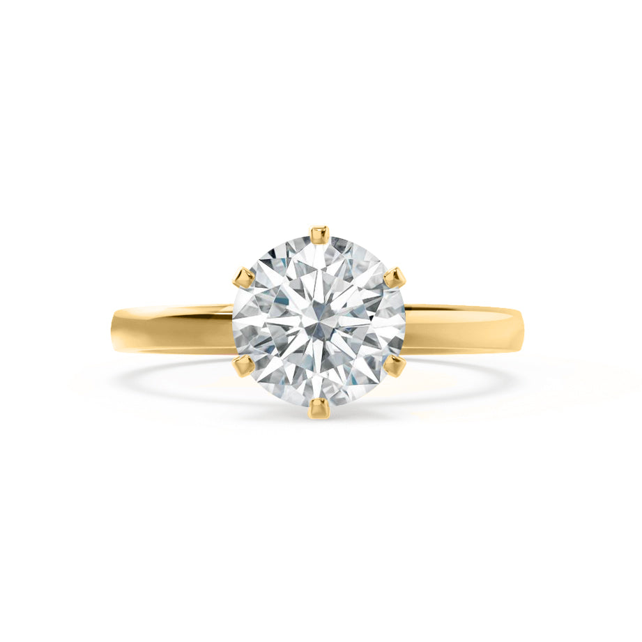 1.50 CT Round Solitaire CVD F/VVS1 Diamond Engagement Ring