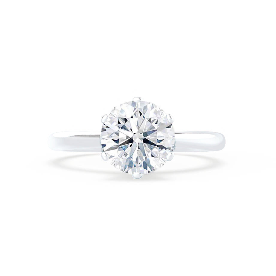 1.0 CT Round Solitaire CVD G/VS1 Diamond Engagement Ring